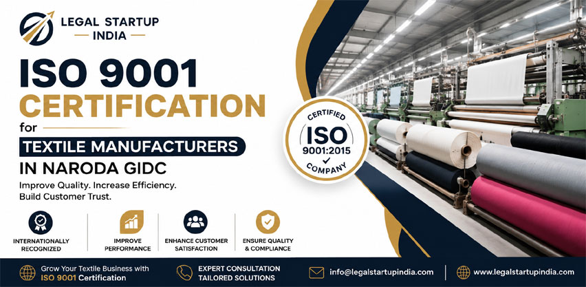 ISO 9001 Certification for Textile Manufacturers in Naroda GIDC