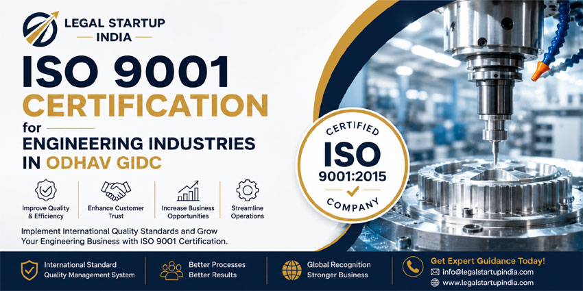 ISO 9001 Certification for Engineering Industries in Odhav GIDC
