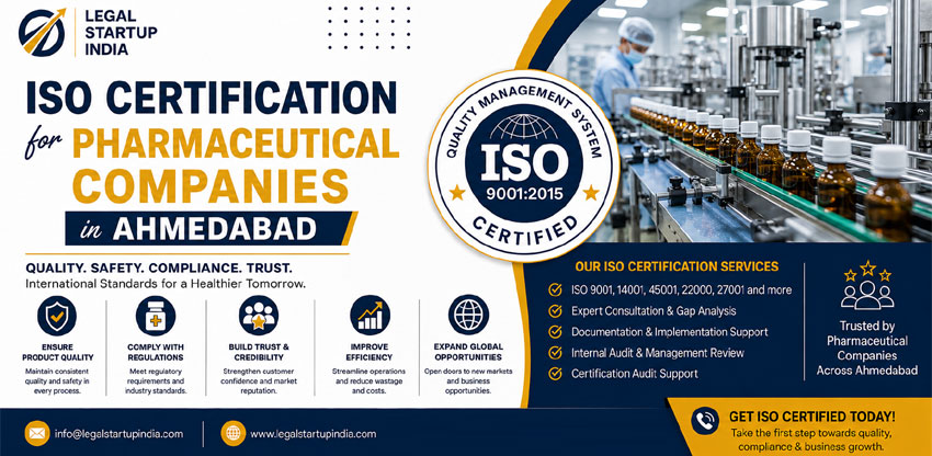 ISO Certification for Pharmaceutical Companies in Ahmedabad