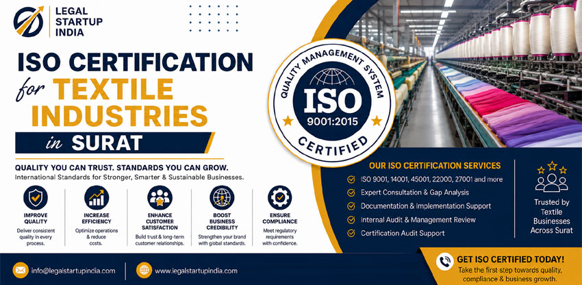 ISO Certification for Textile Industries in Surat