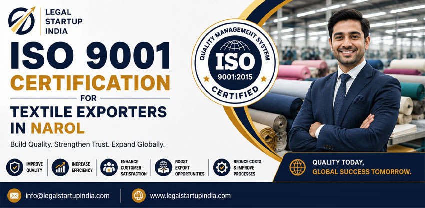 ISO 9001 Certification for Textile Exporters in Narol