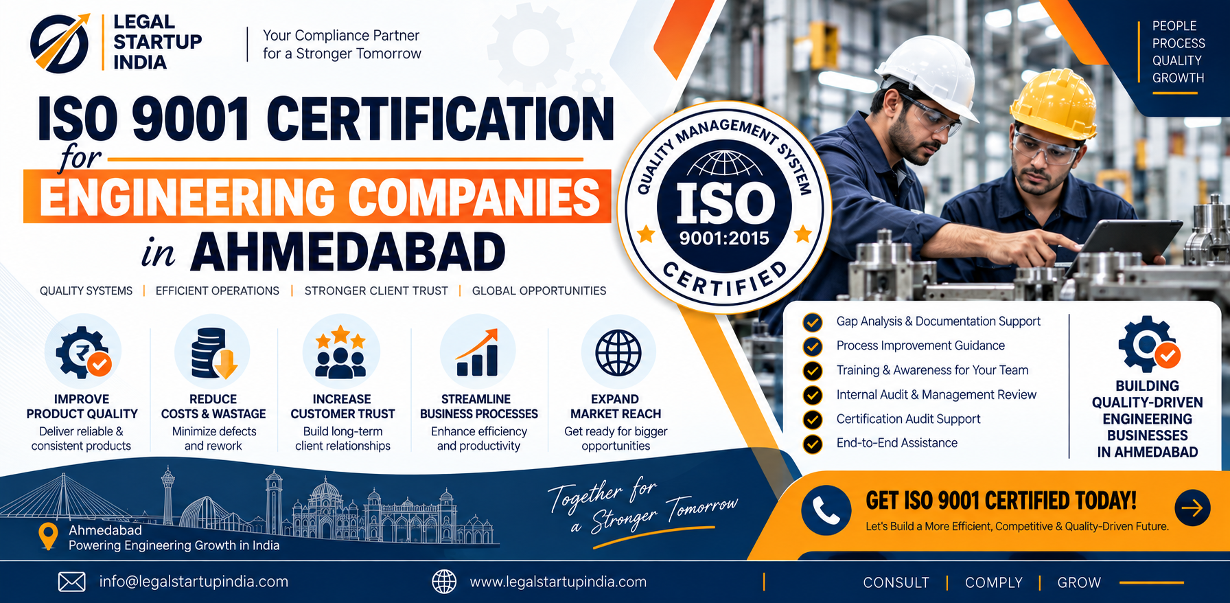 ISO 9001 Certification for Engineering Companies in Ahmedabad