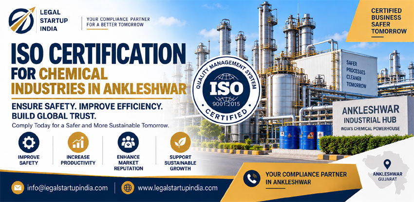 ISO Certification for Chemical Industries in Ankleshwar