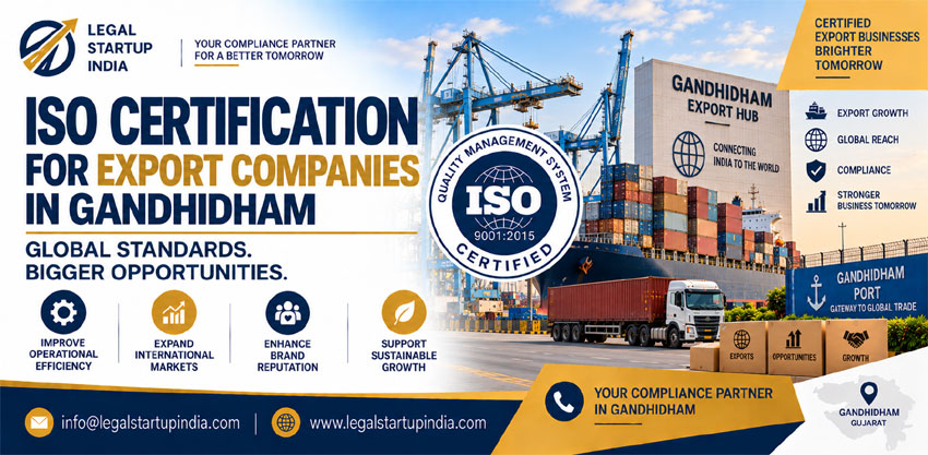 ISO Certification for Export Companies in Gandhidham